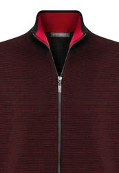 Jacey Quinn Cardigan Overlay Dunkelrot/Bordeaux