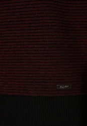 Jacey Quinn Cardigan Overlay Dunkelrot/Bordeaux