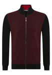 Jacey Quinn Cardigan Overlay Dunkelrot/Bordeaux