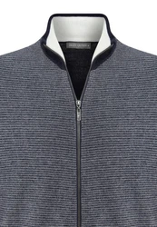 Jacey Quinn Cardigan Overlay Dunkelblau/Grau/Blau