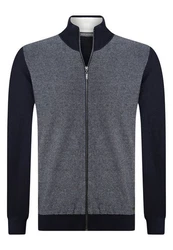 Jacey Quinn Cardigan Overlay Dunkelblau/Grau/Blau