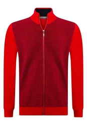 Jacey Quinn Cardigan Overlay Rot/Dunkelrot