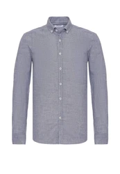 Moxx Paris Blusenshirt Casual Shirts Grau/Dunkelblau/Hellblau
