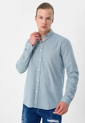 Moxx Paris Blusenshirt Casual Shirts Hellblau/Blau