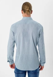 Moxx Paris Blusenshirt Casual Shirts Hellblau/Blau