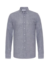 Moxx Paris Blusenshirt Casual Shirts Dunkelblau/Hellblau/Blau/Grau