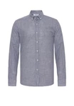 Moxx Paris Blusenshirt Casual Shirts Dunkelblau/Hellblau/Blau/Grau