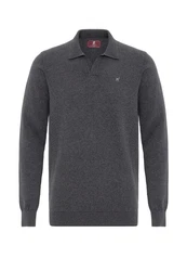 Williot Sweatshirt Vicente Dunkelgrau/Grau/Rot