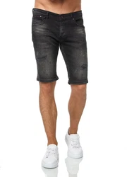 Denim House Jeansshorts Schne Destroyed Jeans Capri im Used-Look Schwarz (30)