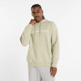 Sweatshirt Reimagined Fleece Graphic Hood Beige