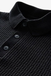 Next Poloshirt Relaxed Fit Schwarz/Dunkelblau