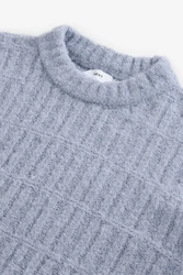 Next Rundhalspullover Relaxed Fit Grau/Hellblau/Blau