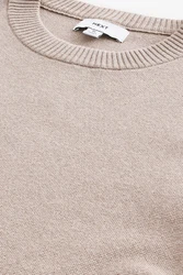 Next Regular Fit Pullover mit Rundhalsausschnitt Braun/Beige/Grau/Khaki