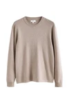 Next Regular Fit Pullover mit Rundhalsausschnitt Braun/Beige/Grau/Khaki