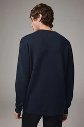 Next Regular Fit Pullover mit Rundhalsausschnitt Dunkelblau