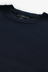 Next Regular Fit Pullover mit Rundhalsausschnitt Dunkelblau