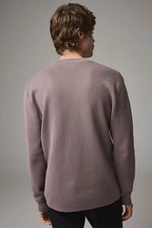Next Regular Fit Pullover mit Rundhalsausschnitt Lila/Grau/Braun