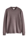 Next Regular Fit Pullover mit Rundhalsausschnitt Lila/Grau/Braun
