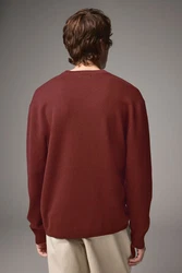 Next Regular Fit Pullover mit Rundhalsausschnitt Braun/Rot/Orange