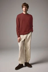 Next Regular Fit Pullover mit Rundhalsausschnitt Braun/Rot/Orange