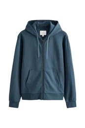 Kapuzenpullover Kapuzenjacke aus weichem Modal mit Reiverschluss (1-tlg)