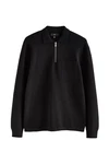 Next Langarm-Poloshirt Regular Fit Schwarz