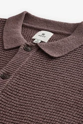 Next Strickjacke Relaxed Fit Hemdjacke Lila/Rosa