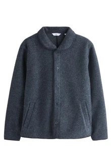 Next Strickjacke mit Schalkragen Dunkelblau/Grau/Blau/Dunkelgrau