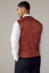 Next Frackweste Regular Fit Weste für besondere Anlässe Rot/Lila/Bordeaux/Braun