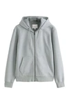 Next Kapuzenpullover Kapuzenjacke mit Reißverschluss Hellgrau/Grau/Hellblau