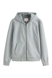 Next Kapuzenpullover Kapuzenjacke mit Reißverschluss Hellgrau/Grau/Hellblau