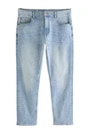 Next Skinny-fit Jeans Klassische Slim Fit Stretch Jeans Hellblau/Blau