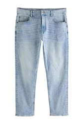 Next Skinny-fit Jeans Klassische Slim Fit Stretch Jeans Hellblau/Blau