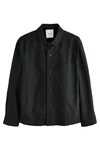 Next Sakko Hemdjacke mit Stretch (1-tlg) Schwarz/Dunkelgrau