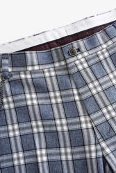 Next Stoffhose Elegante Slim Fit (1-tlg) Blau/Grau/Dunkelblau