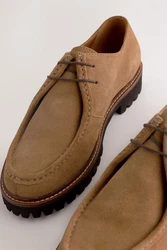 Next Schuhe mit Blatteinsatz und Schnürschuh Braun/Beige