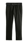 Next Stretch-Hose mit Gürtel (2-tlg) Khaki/Dunkelgrün