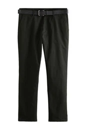 Stretch-Hose Weiche Stretch-Chinohosen mit Grtel (2-tlg)