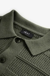 Next Strickjacke Relaxed Fit Hemdjacke Dunkelgrün/Grün