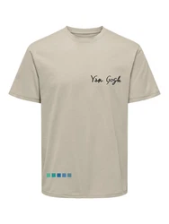 ONLY & SONS T-Shirt Khaki/Braun/Beige