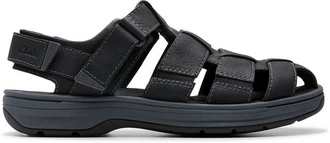 Clarks Sandale Saltway Cove Schwarz/Dunkelgrau/Grau