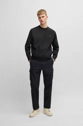 BOSS ORANGE Sweater mit Logo-Badge 