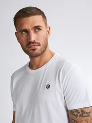 Petrol Industries Rundhalsshirt mit Logo Stickerei Weiß/Creme/Hellblau
