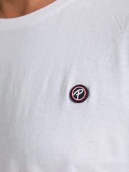 Petrol Industries Rundhalsshirt mit Logo Stickerei Weiß/Creme/Hellblau