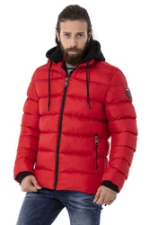 Cipo & Baxx Winterjacke Rot/Dunkelrot