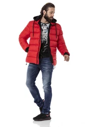 Cipo & Baxx Winterjacke Rot/Dunkelrot