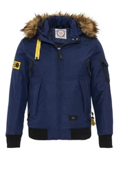 Cipo & Baxx Winterjacke Jacke Hellblau/Dunkelblau/Blau