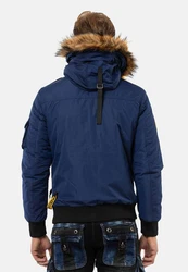 Cipo & Baxx Winterjacke Jacke Hellblau/Dunkelblau/Blau