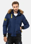 Cipo & Baxx Winterjacke Jacke Hellblau/Dunkelblau/Blau