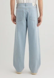 Mavi Weite Jeans MITTE Relaxed Jeans Hellblau/Weiß